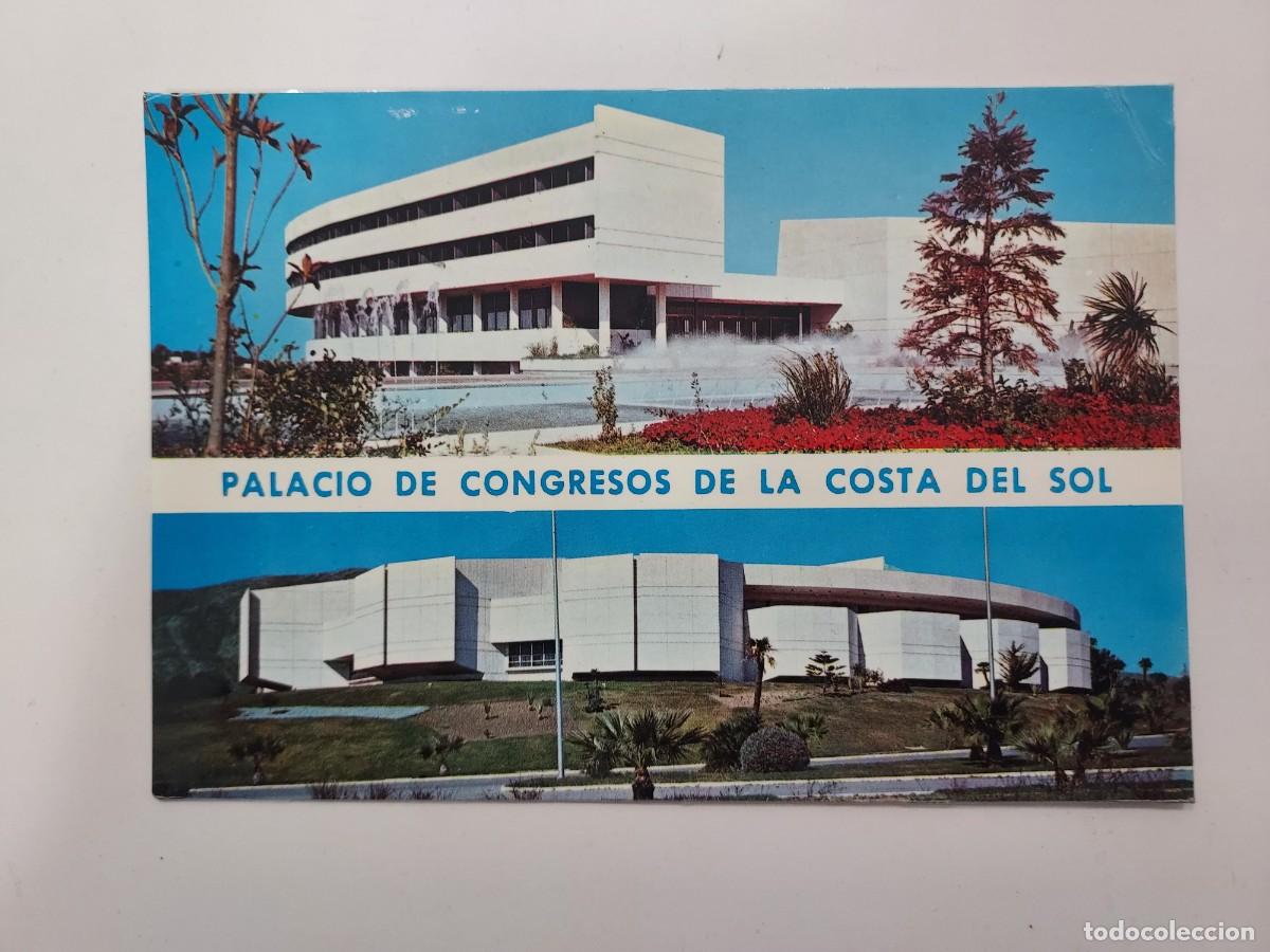 Postales: POSTAL TORREMOLINOS PALACIO DE CONGRESOS. CIRCULADA. 1970. FOTO ANTONIO. MALAGA