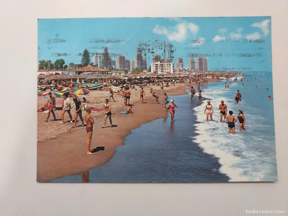 Postales: POSTAL TORREMOLINOS VISTA PARCIAL DE SUS PLAYAS. CIRCULADA. 1969. COSTA DEL SOL. MALAGA