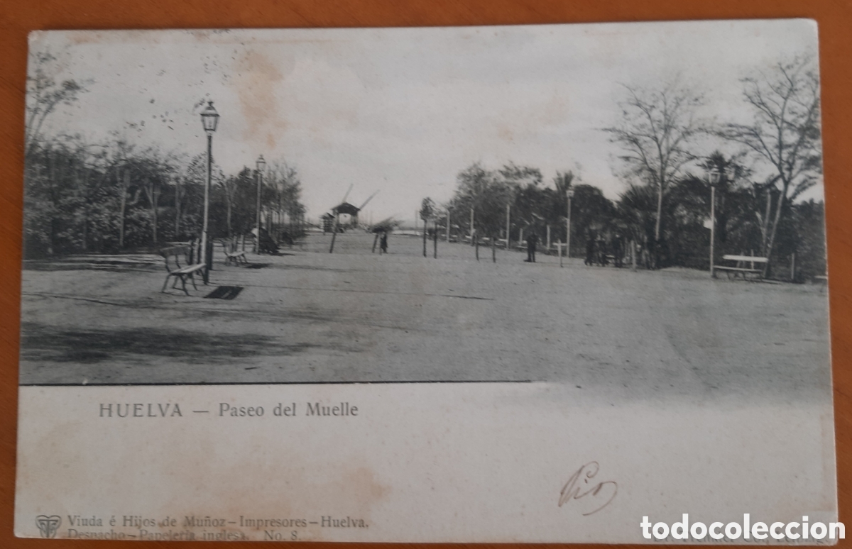 Postales: Postal Huelva. Paseo del Muelle. Escrita y circulada. R48A