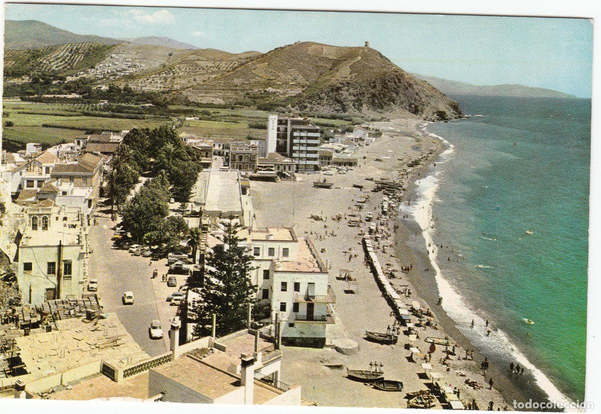 Postales: POSTAL ALMU&Ntilde;ECAR - COSTA DEL SOL - VISTA PARCIAL - 1964