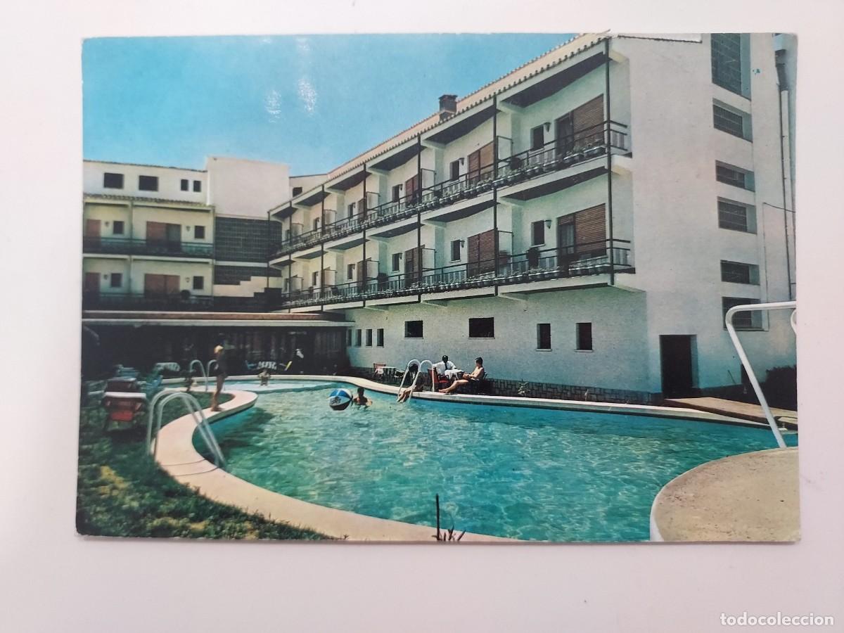 Postales: POSTAL TORRE DEL MAR MYRIAM HOTEL PISCINA. 1965. S/C. M&Aacute;LAGA