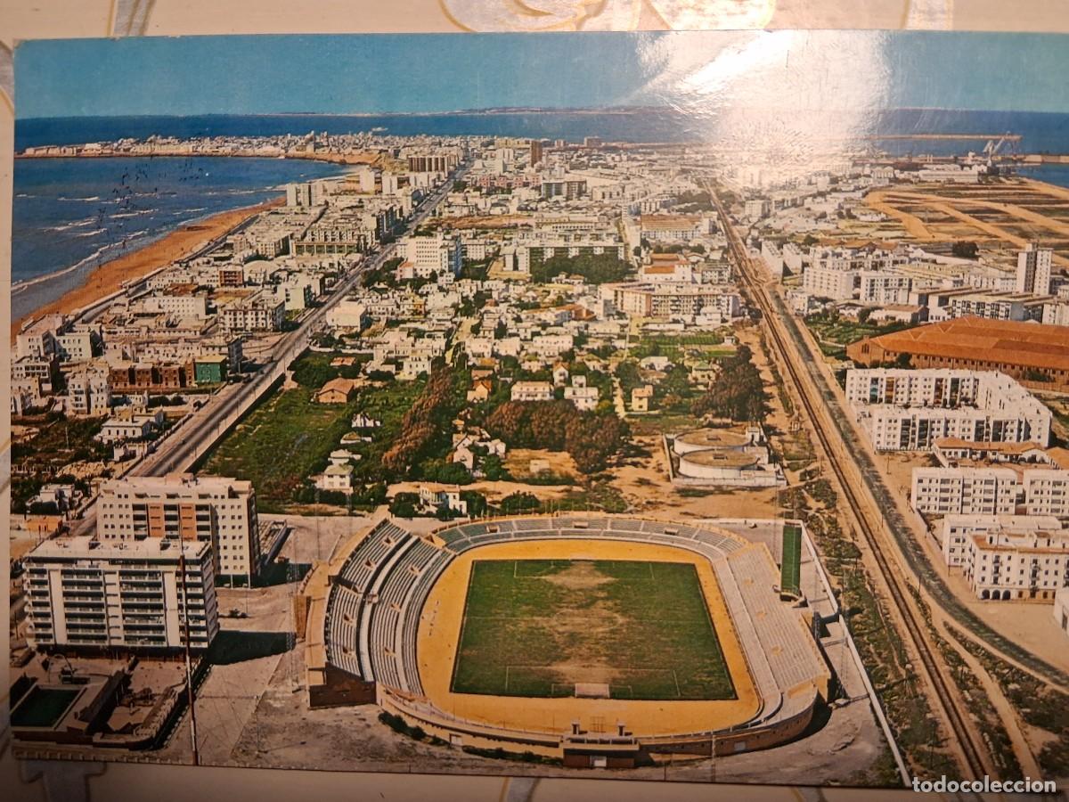 Postales: POSTAL CADIZ, ESTADIO RAM&Oacute;N DE CARRANZA, USADA.