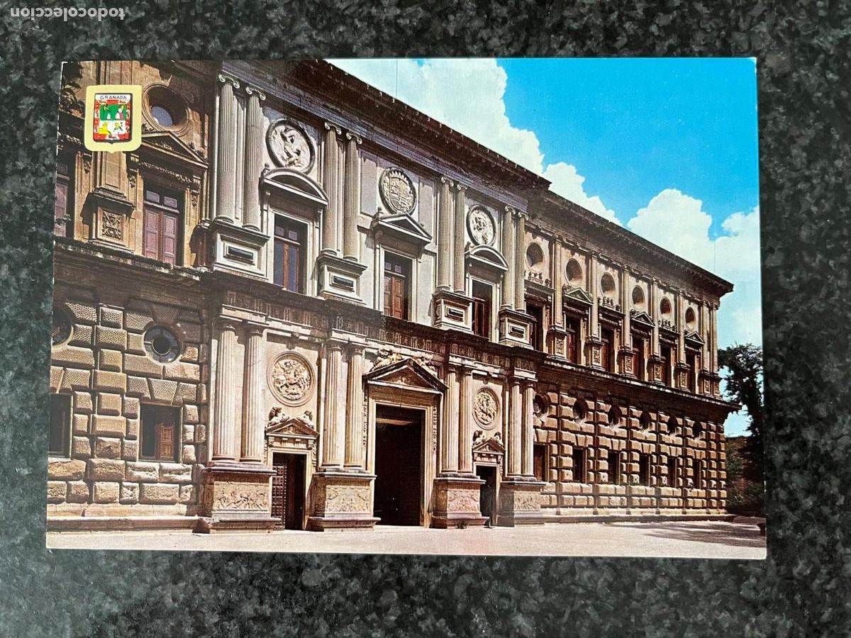 Postales: Granada Alhambra palacio Carlos V sin circular