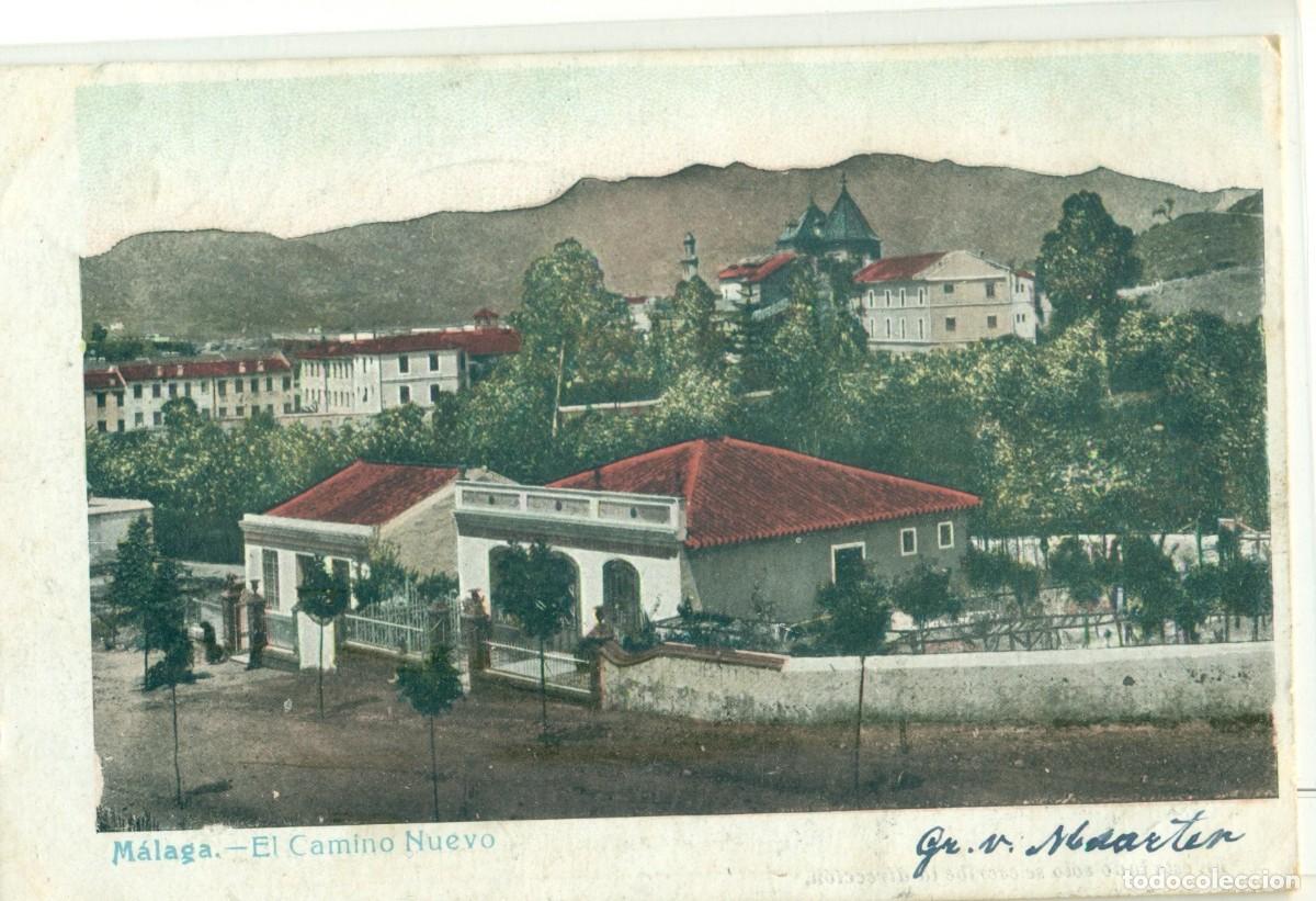 Postales: M&Aacute;LAGA. EL CAMINO NUEVO. CIRCULADA EN 1906.