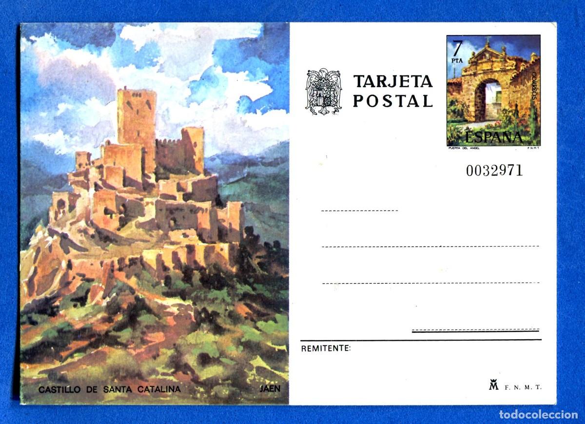Postales: POSTAL SIN CIRCULAR CASTILLO DE SANTA CATALINA JAEN EDITA F.N.M.T