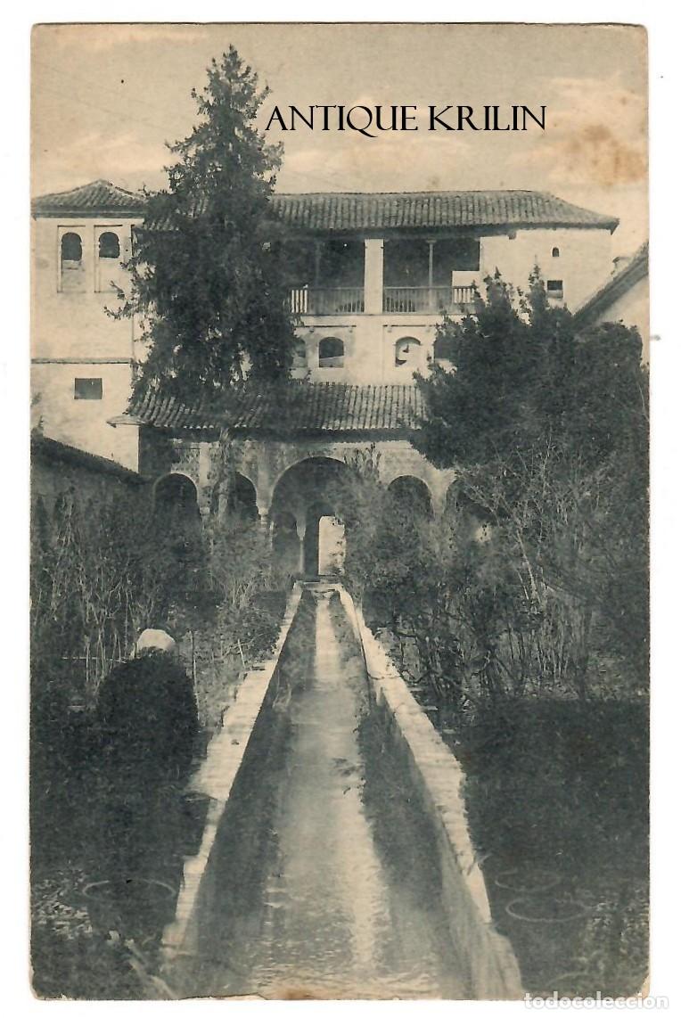 Postales: GRANADA N&ordm; 24 GENERALIFE , PATIO ACEQUIA / GRAFOS MADRID / SIN FRANQUEAR