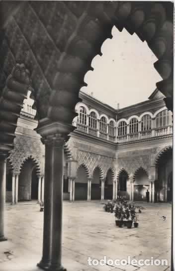 Postales: SEVILLA ESCRITA ALCAZAR PATIO DE LAS DONCELLAS