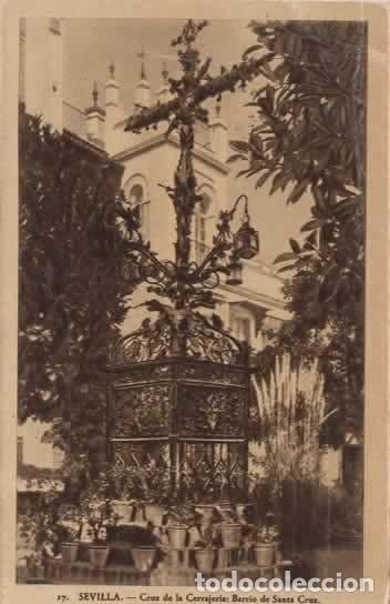 Postales: SEVILLA ESCRITA CRUZ DE LA CERRAJERIA