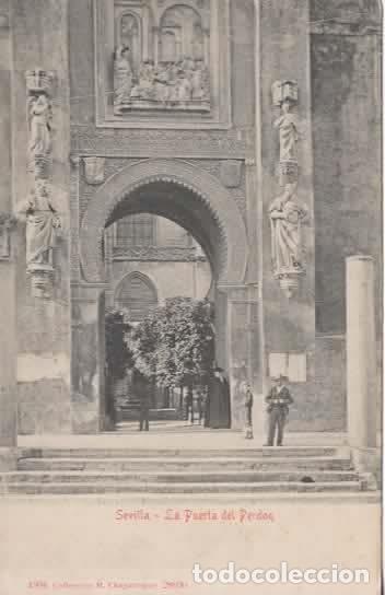 Postales: SEVILLA DORSO SIN DIVIDIR LA PUERTA DEL PERDON