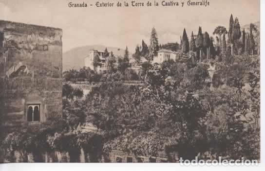 Postales: GRANADA SIN ESCRIBIR ALHAMBRA TORRE DE LA CAUTIVA