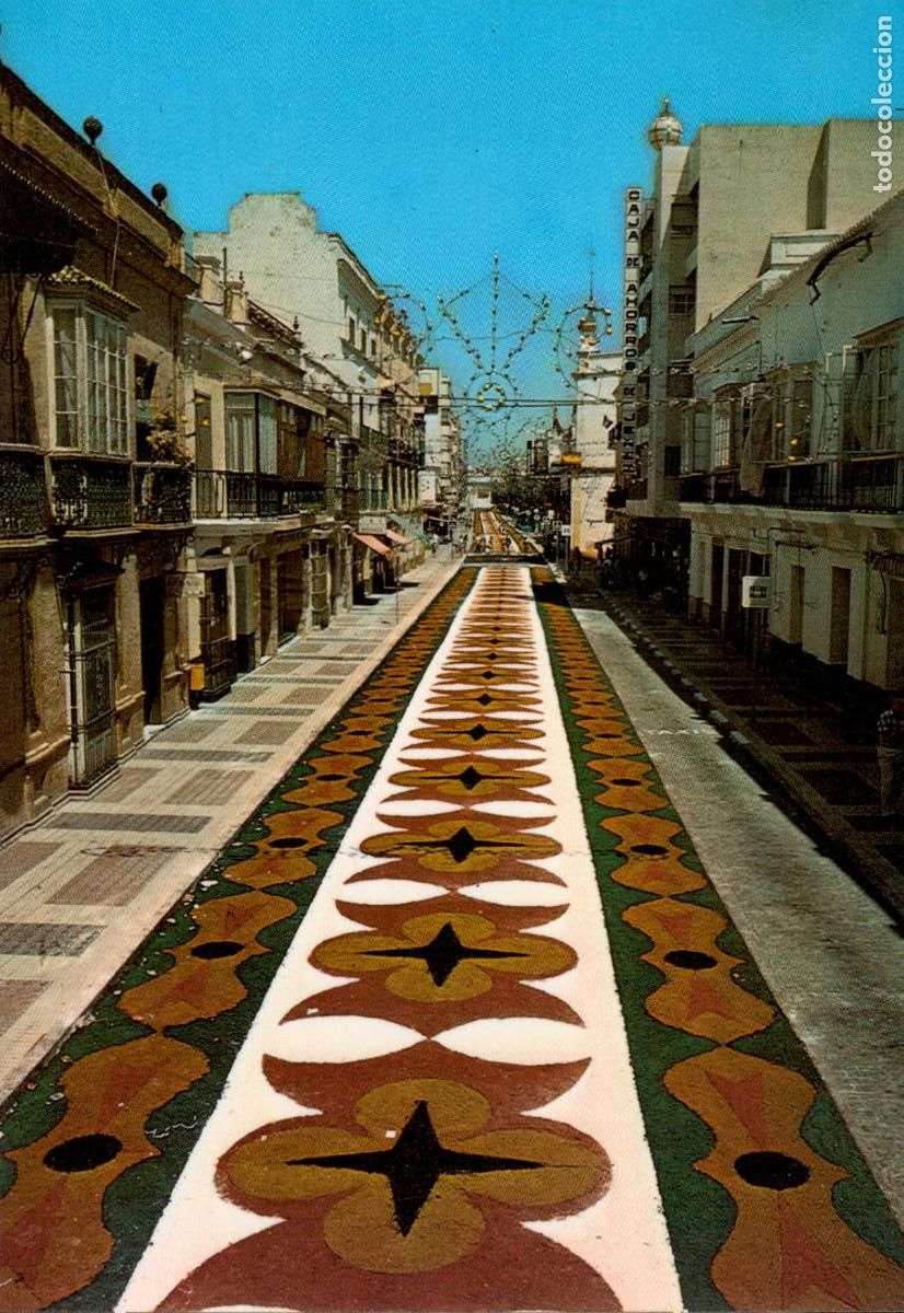 Postales: POSTAL DE SANLUCAR DE BARRAMEDA PROCESION DE NTRA. SE&Ntilde;ORA DE LA CARIDAD M. DE LOS REYES
