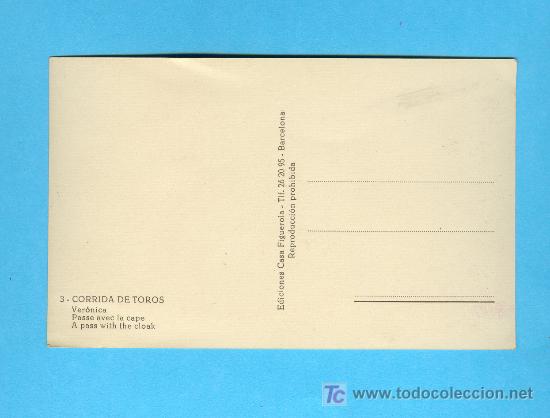 Postales: POSTAL SERIE CORRIDA DE TOROS 3 - Foto 2