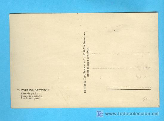 Postales: POSTAL SERIE CORRIDA DE TOROS 7 - Foto 2
