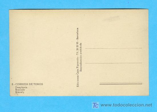 Postales: POSTAL SERIE CORRIDA DE TOROS 8 - Foto 2