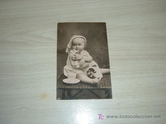 Postcards: POSTAL FOTOGRAFICA HERMOSO NI&Ntilde;O Y HERMOSO GATO,FAS ,MUSTER
