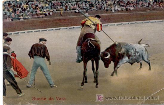 Postcards: TORO GARROCHISTA  EN LA PLAZA GARROCHA