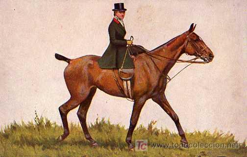 Postcards: POSTAL JINETE ON CABALLO, M.M. VIENNE, NR. 321