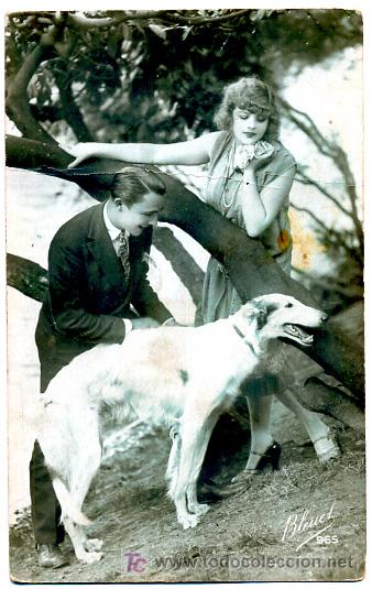 Cartes Postales: PERROS, PERRITOS, MUJER Y HOMBRE,      P23144