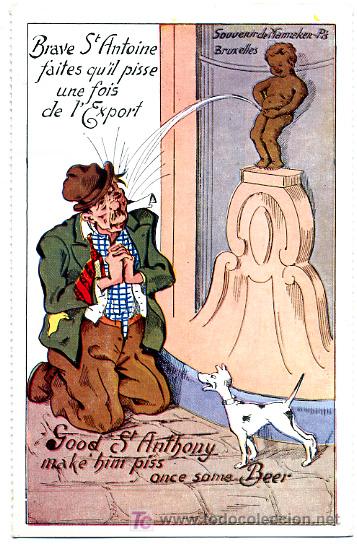 Cartes Postales: PERROS, PERRITOS, HOMBRE,      P23158