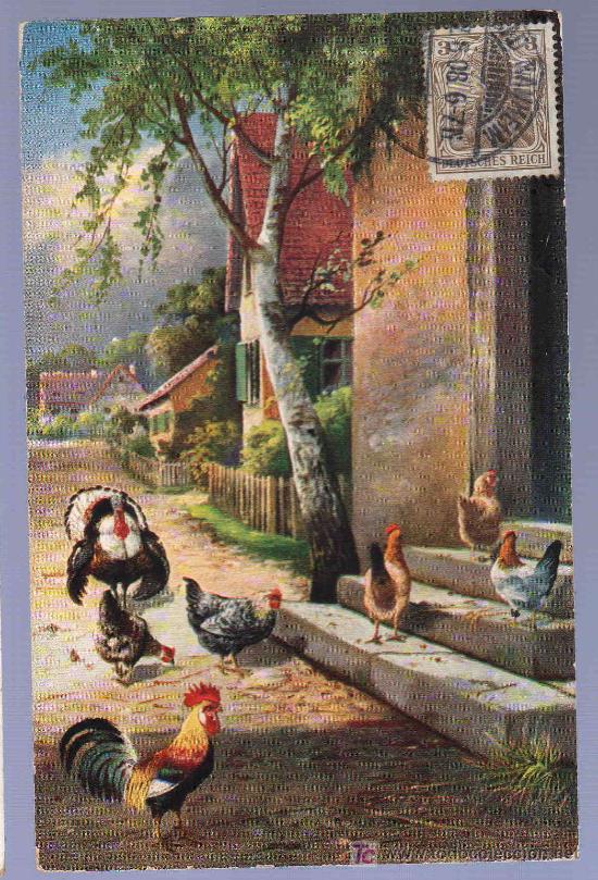Postcards: TARJETA POSTAL ANTIGUA DE ANIMALES.