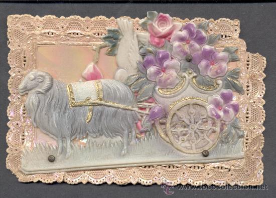 Cartes Postales: MAGNIFICA FELICITACION CABRA NACAR POLICROMADO
