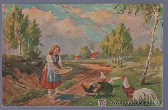 Postcards: TARJETA POSTAL ANTIGUA DE ANIMALES.