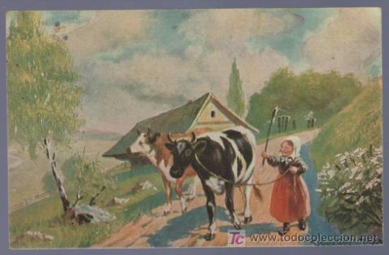 Postcards: TARJETA POSTAL ANTIGUA DE ANIMALES.