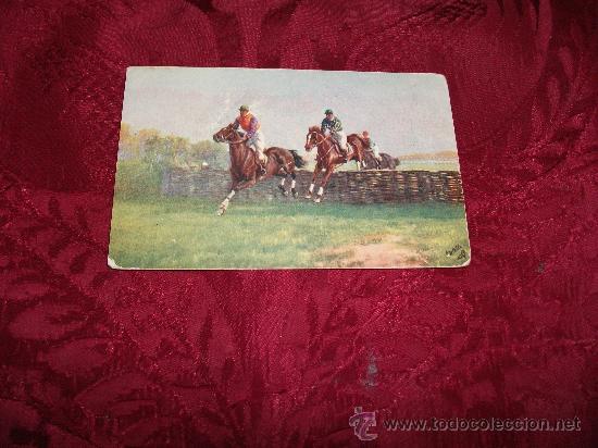 Postcards: The favourite leads-steeplechasing,Raphael Tuck Sons,Oilette
