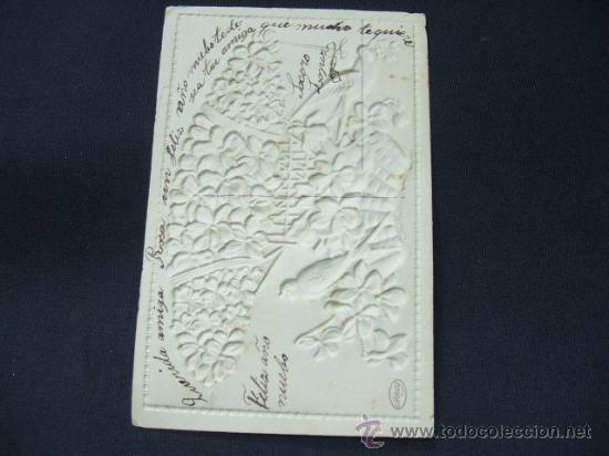 Postales: TARJETA POSTAL ANTIGUA - EN RELIEVE - - Foto 4