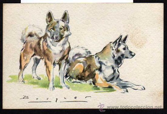 Postales: ARCHIVO DE ARTE - SERIE B 11 - BECQUER - PERROS