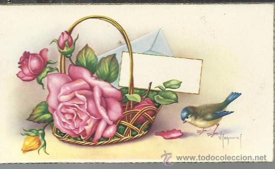 Postcards: BONITA Y PEQUE&Ntilde;A POSTAL ANTIGUA DEL A&Ntilde;O 60