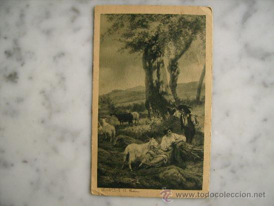Postales: ANTIGUA POSTAL,PASTORES Y CABRAS - Foto 1