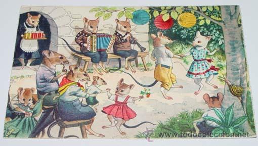 Postkarten: ANTIGUA POSTAL DE ANIMALES - FIESTAS DE RATONES - NO CIRCULADA - ESCRITA - ED. MK2.