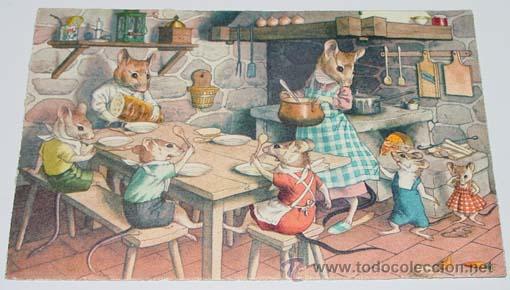 Postcards: ANTIGUA POSTAL DE ANIMALES - FAMILIA RATONES  - NO CIRCULADA - ESCRITA - ED. MK2 - N&ordm; 4763.