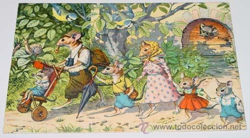 Postcards: ANTIGUA POSTAL DE ANIMALES - EXCURSION - NO CIRCULADA - ESCRITA - ED. MK2 - N&ordm; 4768.