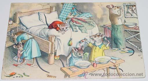 Postcards: ANTIGUA POSTAL DE ANIMALES - FAMILIA RATONES - NO CIRCULADA - ESCRITA - ED. MK2 - N&ordm; 4767.