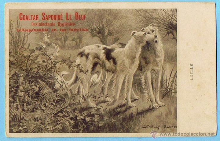 Cartes Postales: IDYLLE. POSTAL PUBLICITARIA DE COALTAR SAPONINE LE BOEUF. STANLEY BERKELEY