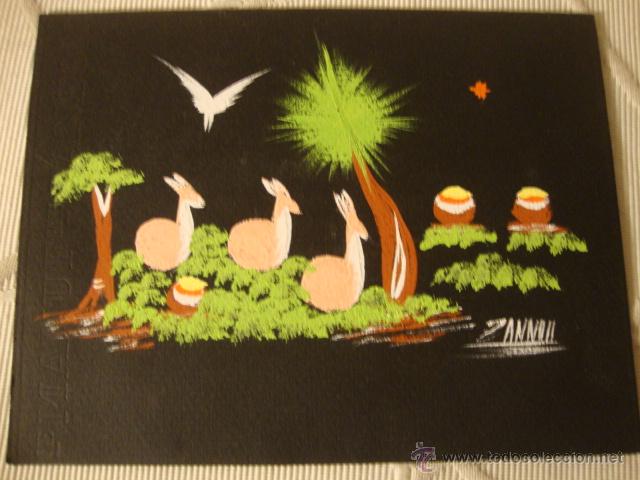 Cartoline: ANTIGUA POSTAL PINTADA A MANO, FIRMADA, A&Ntilde;O 1969
