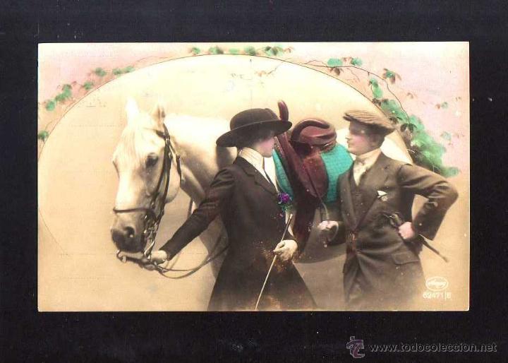 Postais: Postal rom&aacute;ntica. Caballo. No Circulada .