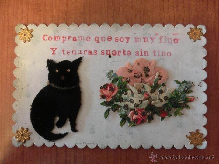 Postales: CURIOSA Y ANTIGUA POSTAL CON IMAGENES SOBRE PUESTAS Y MENSAJE.