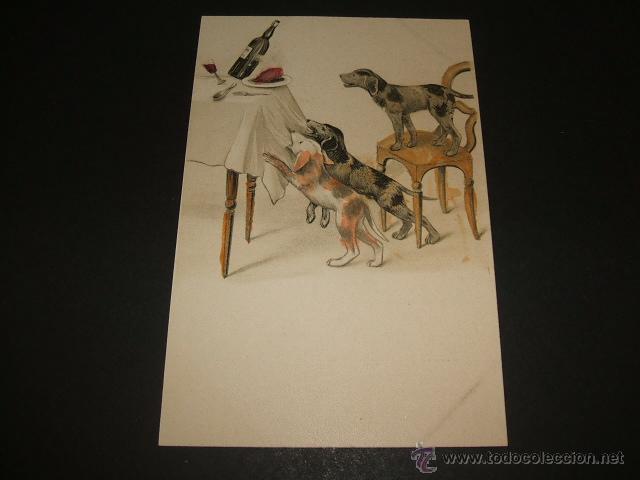 Postales: PERROS POSTAL ILUSTRADA ANTERIOR A 1905 - Foto 1