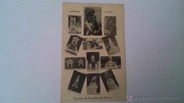 Postcards: POSTAL RECUERDO DEL CEMENTERIO DE PERROS - SOUVENIR DU CIMETIERE DES CHIENS - ASNIERE CLICHY - 1900?