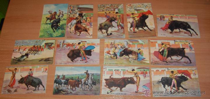 Postcards: LOTE 13 POSTALES DIFERENTES TEMATICA TAURINA A&Ntilde;OS 40s SIN USO