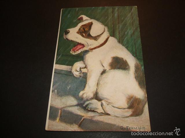 Postales: PERRO LLORANDO POSTAL - Foto 1