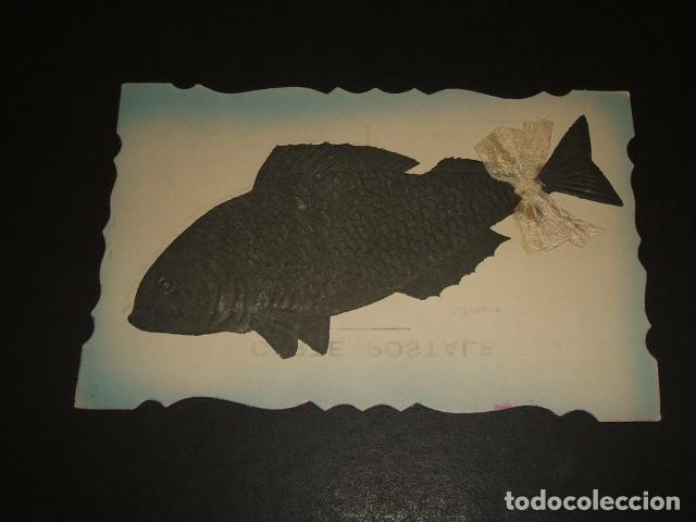 Postales: PEZ EN RELIEVE POSTAL - Foto 1
