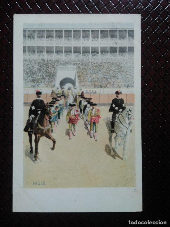 Postales: TARJETA POSTAL ART&Iacute;STICA ESPA&Ntilde;OLA. PASEO. 7. SIN CIRCULAR. SIN DIVIDIR.