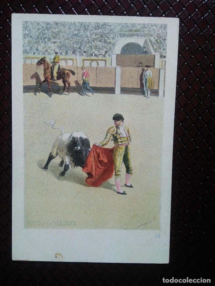 Cartes Postales: TARJETA POSTAL ART&Iacute;STICA ESPA&Ntilde;OLA.  CAPEO A LA VER&Oacute;NICA.  13.  SIN CIRCULAR.  SIN DIVIDIR.