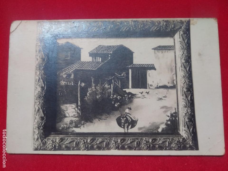 Cartes Postales: POSTAL POST CARD BURRO ASNO CON ALFORJAS EN PUEBLO