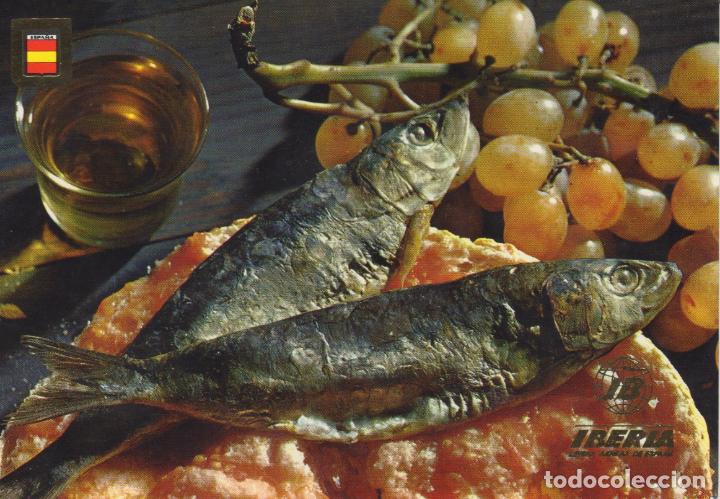 Postcards: postal iberia arenques a la plancha