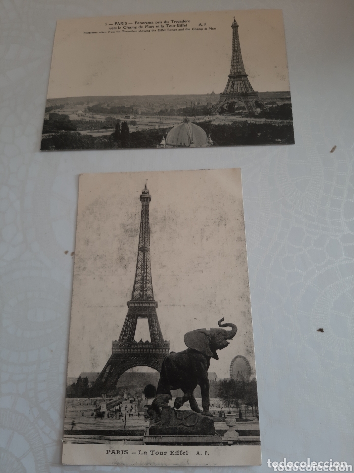 Postales: Torre Eiffel estatua Elefante - Foto 1